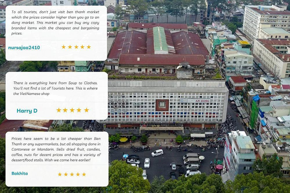 A lively market offering a glimpse of Ho Chi Minh City with diverse goods and friendly vendors